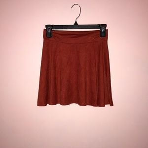 Burnt Orange velvet skirt